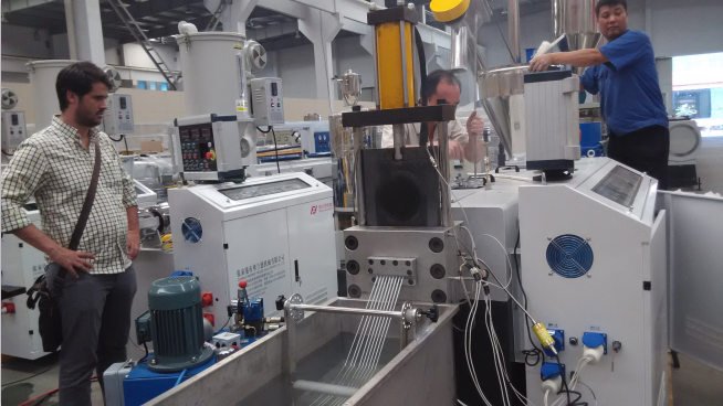 diámetro de la máquina 3m m de la granulación del HDPE del pedazo de la película de 1000kg/H PP 0