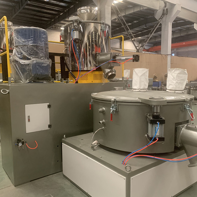 Un buen precio. 300/600 calefacción y máquina plástica de acero caliente de mezcla fría del mezclador de la resina del PVC en línea