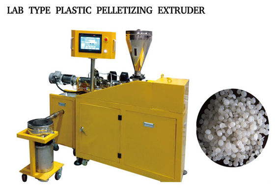 Good price El tipo del laboratorio - 1 - máquina de la granulación del PVC del ANIMAL DOMÉSTICO de 2kg PE/los gránulos plásticos trabaja a máquina control del PLC en línea