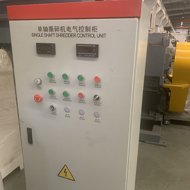 control de reciclaje plástico del PLC de la trituradora de la trituradora del eje del doble 2000kg/H 2