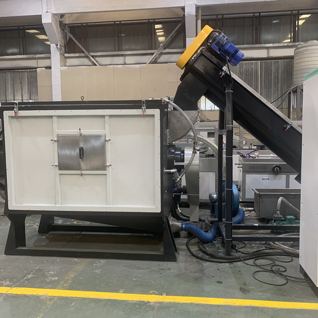 300kg/H línea de reciclaje plástica inútil control del PLC con la función de Washsing 1